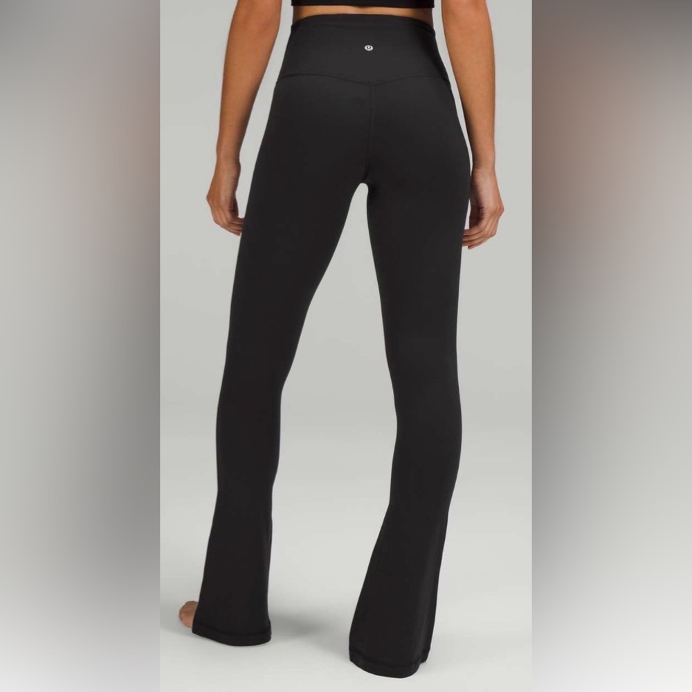 lululemon athletica Black High-Rise Flare Leggings size 8 like new